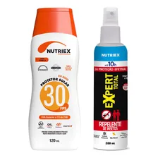 Protetor Solar 30 Fps 120ml Com Repelente 200ml Nutriex Foto  mini 1