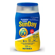 Protetor Solar 60 Fps 120ml Sunday Nutriex Foto mini 1