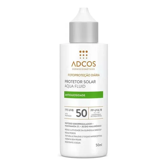 Protetor Solar Aqua Fluid Fps 50 Incolor 50  Adcos Foto 1