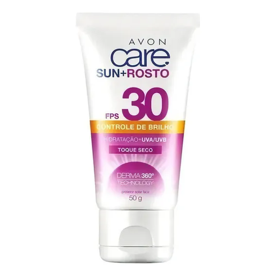 Protetor Solar Care Sun+rosto Controle Brilho Fps30 50g Avon Foto 1