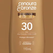 Protetor Solar com Cor Efeito Dourado FPS 30 Cenoura & Bronze Frasco 110ml Foto mini 3