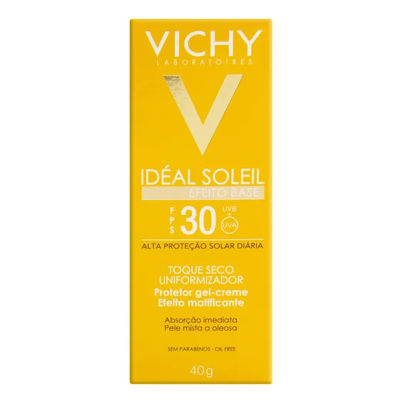 Protetor Solar Efeito Base FPS 30 Vichy Idéal Soleil Caixa 40g Foto 1