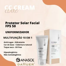 Protetor Solar Facial Anasol CC Cream Fps50 cor clara 60g Foto mini 4