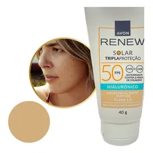 Protetor Solar Facial Avon Renew Fps 50 Clara Matte 40g Foto mini 1