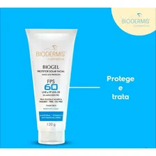 Protetor Solar Facial Biogel Fps 60 Pele Oleosa Biodermis Foto mini 4