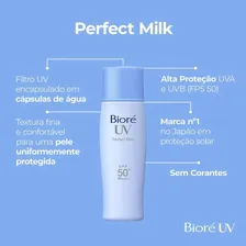 Protetor Solar Facial Bioré Perfect Milk Spf 50 Foto mini 4