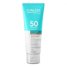 Protetor Solar Facial Fps50 Sunless Com Base 60g Toque Seco COR BRONZE Foto mini 1