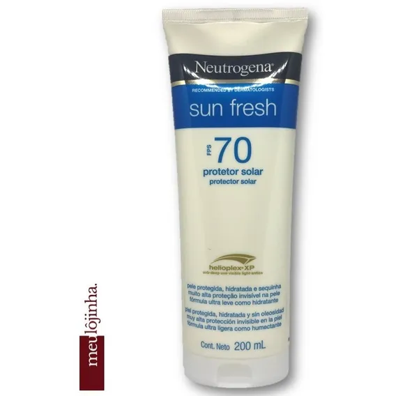 Protetor Solar Fator Fps 70 Neutrogena Sun Fresh 200ml Corpo Foto 1