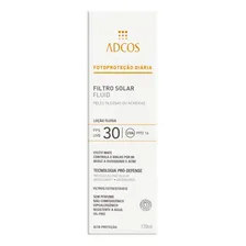 Protetor Solar Fluid FPS 30 sem Perfume Adcos Caixa 120ml Foto mini 1