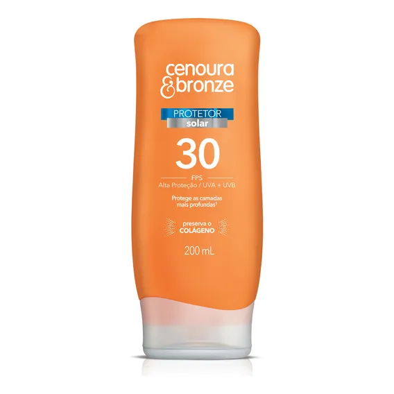 Protetor Solar Fps 30 200ml Cenoura & Bronze Foto 1