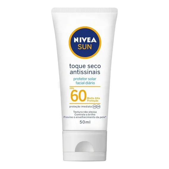 Protetor Solar Nivea Sun Toque Seco Antissinais 50ml Foto 1