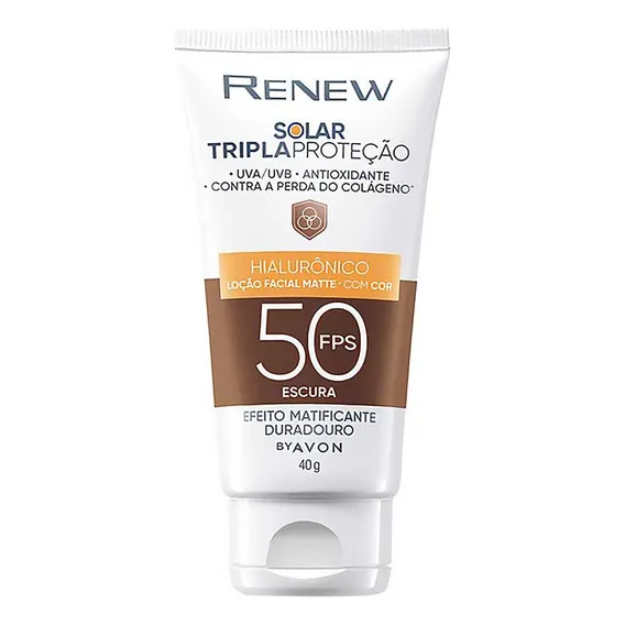Protetor Solar Renew Anti-idade Fps50 Matte Advance *com Cor Foto 1