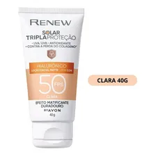Protetor Solar Renew Com Cor Clara Fps 50 Foto mini 4
