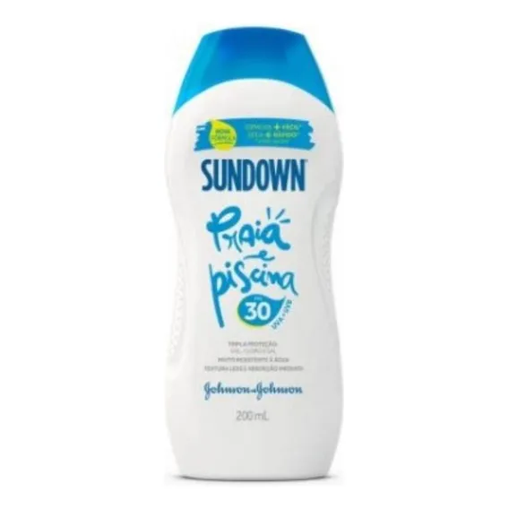 Protetor Solar Sundown Praia E Piscina Fps 30 200ml Foto 1
