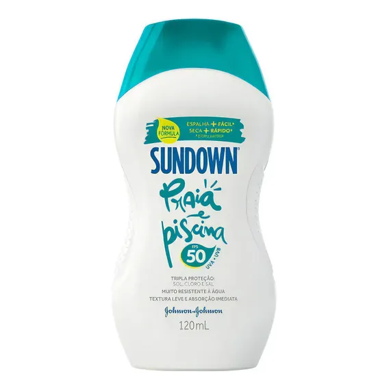 Protetor Solar Sundown Praia e piscina FPS50 120mL Foto 1