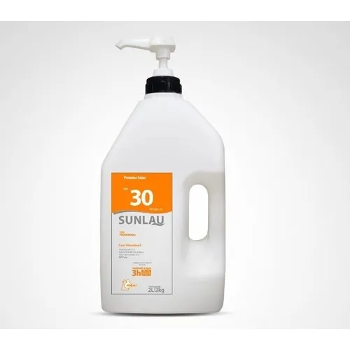 Protetor Solar Sunlau Fps 30 Uva/uvb Com Vitamina E - 2kg Foto 1