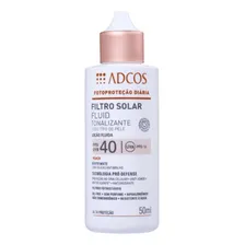 Protetor Solar Tonalizante Fluid FPS 40 sem Perfume Peach Adcos Caixa 50ml Foto mini 4