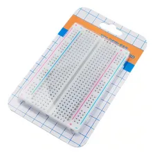 Protoboard Breadboard 400 Pontos Furos Prototipo Arduino Foto  mini 1