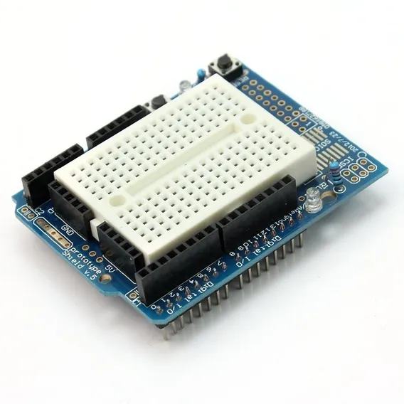 Protoshield para Arduino Uno com Protoboard Foto 1