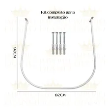 Provador De Loja De Roupas Em Arco 92x92 Provador P/ Cortina Cor Branco Foto mini 1