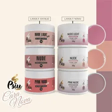 Psiu Gel Led/uv 25g Autonivelante Nude Unha Manicure Acrigel Foto mini 3