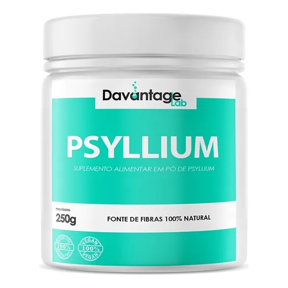 Psyllium Psillium Husk - 250g -100% Puro - Fibras Naturais Sabor Psyllium Husk Foto 1