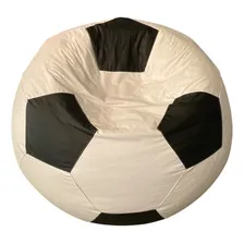 Puff Bola De Futebol G Cor Branco Foto mini 1