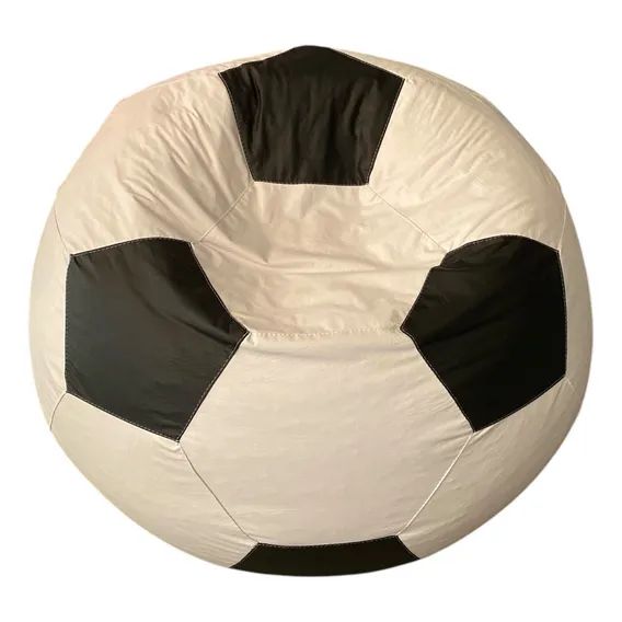 Puff Bola De Futebol G Cor Branco Foto 1