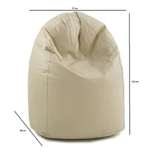 Puff Fofão 72cmx115cmx80cm Corino Espresso Móveis Hf Foto mini  3
