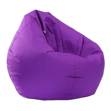 Puff Redondo + Enchimento Cheio Atacado Maça Cor Roxo Foto  mini 1