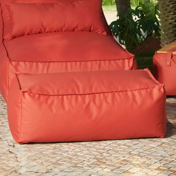 Puff Tecido Outdoor Trancoso Coral Hj Foto 1