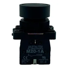 Pulsador Faceado 22mm Plástico - Preto - 1na P20afr-b-1a Foto mini 3