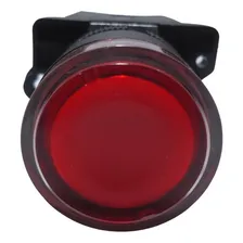 Pulsador Iluminado Para Painel Vermelho 22mm 24v Foto mini 3