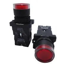 Pulsador Iluminado Para Painel Vermelho 22mm 24v Foto mini 4