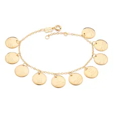 Pulseira 10 Mandamentos Banhado A Ouro 552185 Rommanel Cor Dourado Foto mini 1