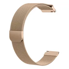 Pulseira Aço Compatível Com Amazfit Pace Encaixe  22mm Cor Champanhe Foto  mini 1