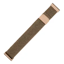 Pulseira Aço Compatível Com Amazfit Pace Encaixe  22mm Cor Champanhe Foto mini  2
