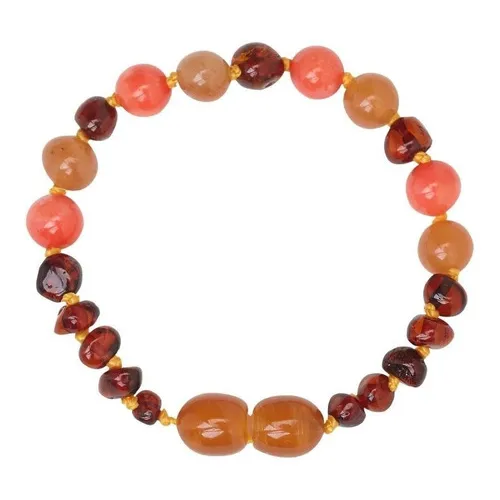 Pulseira Ambar Barroque Cognac 14cm (bebê) - Ambar Baby Care Foto 1