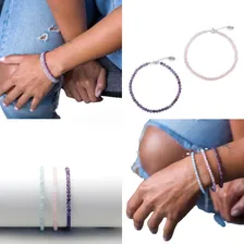 Pulseira Ametista e Prata 925 - Tamanho 21cm - Coleção Maldivas | MareaAr Cristais Foto mini 3