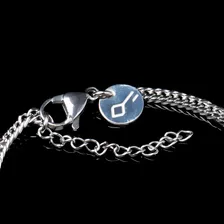 Pulseira Amuleto De Aço Prata - Key Design Caio Castro Foto mini 4