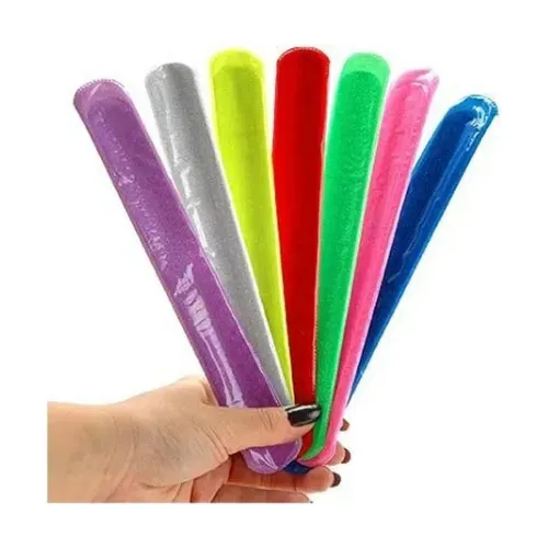 Pulseira Bate Enrola Festa 30 Unidades Cores Neon Sortidas Foto 1