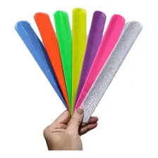 Pulseira Bate Enrola Festa Balada C/100 Pçs Cores Sortidas Foto mini 4