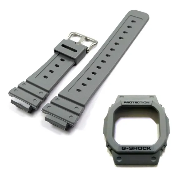 Pulseira + Bezel Dw-d5600p Casio G-shock 100% Cinza Foto 1