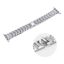 Pulseira Bracelet Aço Inoxidável Brilhantes Para Apple Watch Cor Prata Largura Da Pulseira 44 Mm Foto mini  2