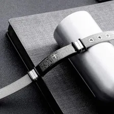 Pulseira Bracelete Aço Inox Oração Pai Nosso Foto mini 4