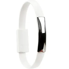 Pulseira Carregador Via Usb, Android E Windows Phone Branco Foto mini 2