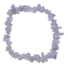 Pulseira Cascalho De Calced么nia Azul Foto mini 1