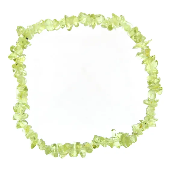 Pulseira Cascalho De Granada Verde Foto 1