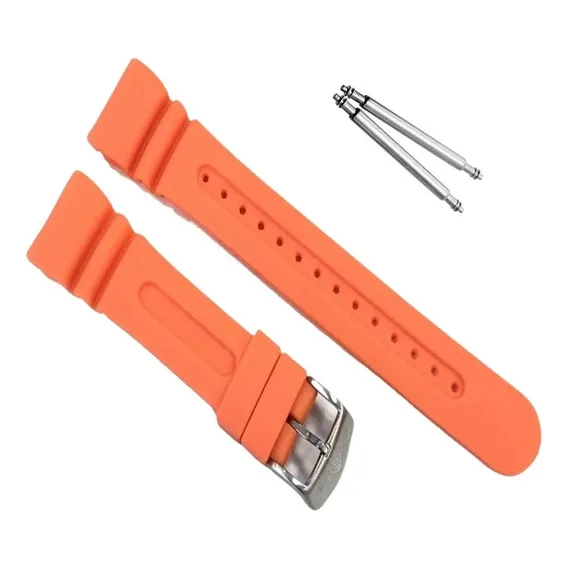 Pulseira Citizen Aqualand Meia Lua Laranja Jv0020 Jv0030 Largura 26 mm Foto 1