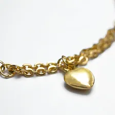 Pulseira Com Berloque Coração Em Ouro 18k Foto mini  3